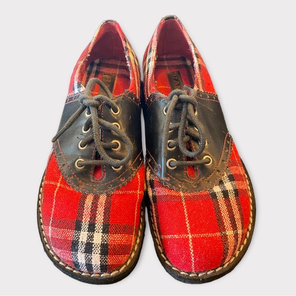 90s Vintage Rampage Plaid Bowling Style Shoes - Picture 2 of 5